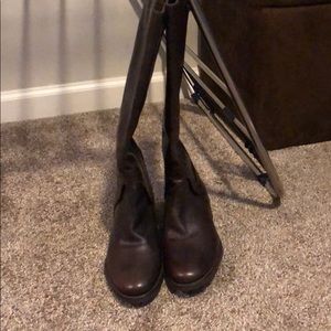 Brown Steven by Steve Madden riding boots